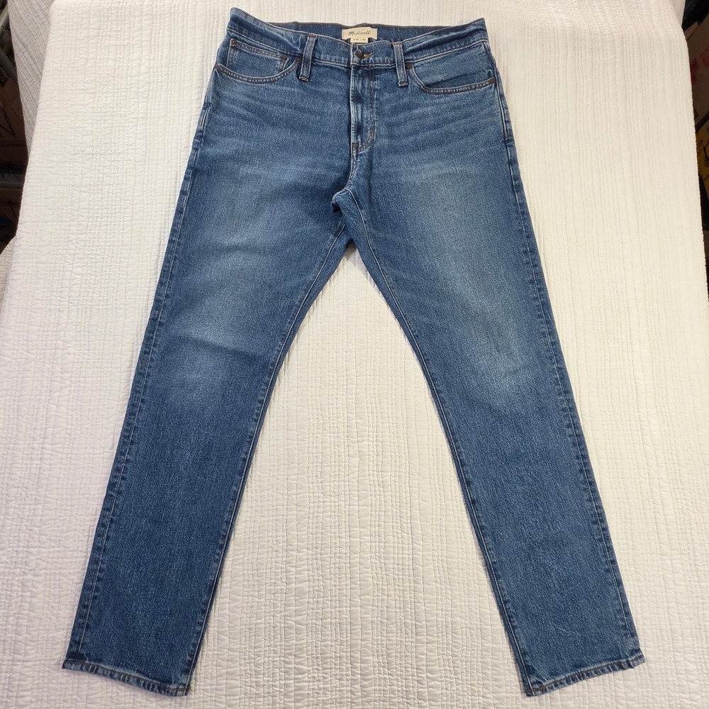 Madewell Mens Slim Fit Jeans Medium Wash Blue Denim 36x34 DM6259